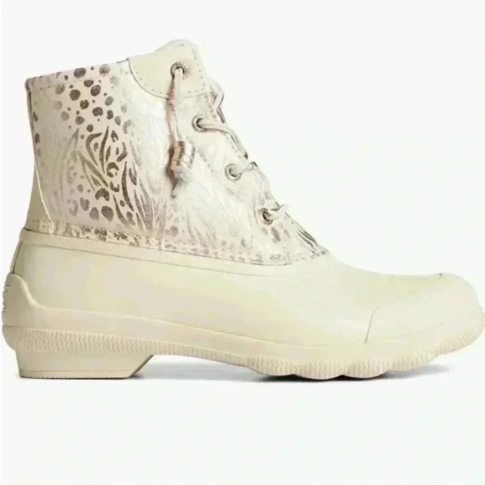 Sperry Syren Gulf Duck Boot in Ivory Size 7 NIB